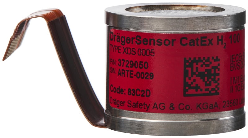 Preview: Dräger® CatEx H2 100 Sensor 3729050, Wasserstoff, 0 bis 100 Vol.-%, Katalytischer Sensor, Für Dräger® Gasmessgeräte