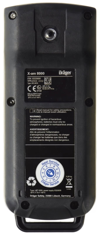 Preview: Dräger® X-am® 8000 Mehrgasmessgerät Abwasser- & Tiefbauanwendungen Set Premium 8329062, Sensoren: IR EX/CO2, O2, H2S LC/CO LC, 1 bis 7 Gase Messgerät, IP 68 Staub- & Wasserdicht, Für die persönliche Gasüberwachung, Freimessung & Bereichsüberwachung