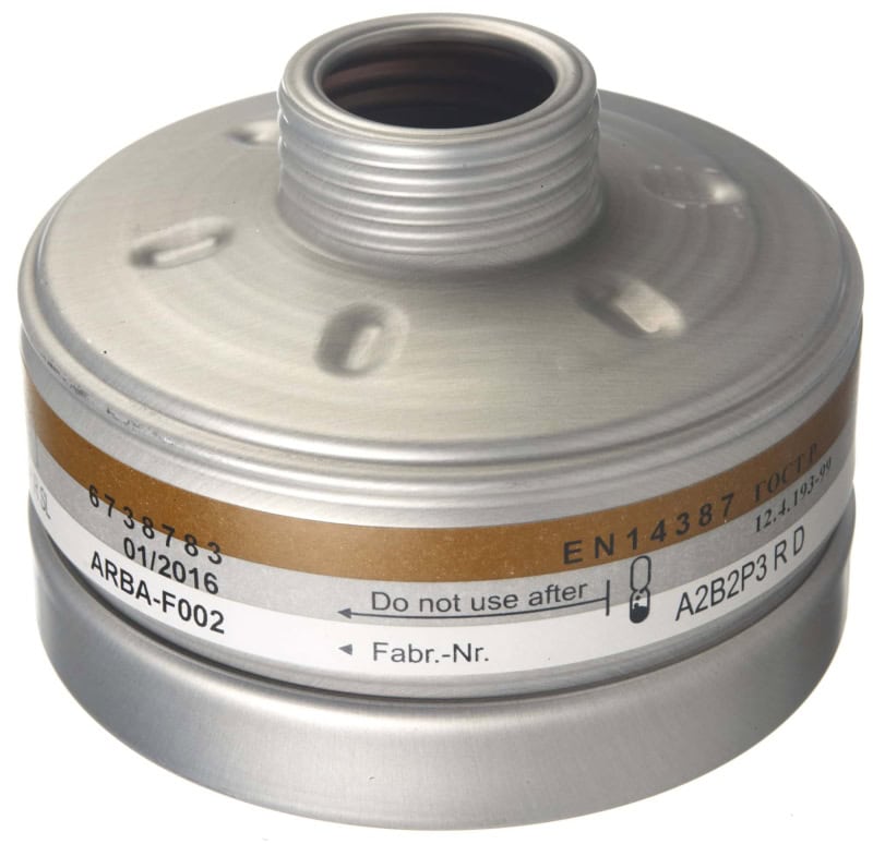 Preview: Dräger® X-plore® RD40 Kombi Filter 1140, 6738783, A2B2 P3 R D, 40 mm Rundfilteranschluss [NATO Standard], Kombinationsfilter gegen organische, anorganische Gase & Dämpfe + Partikel