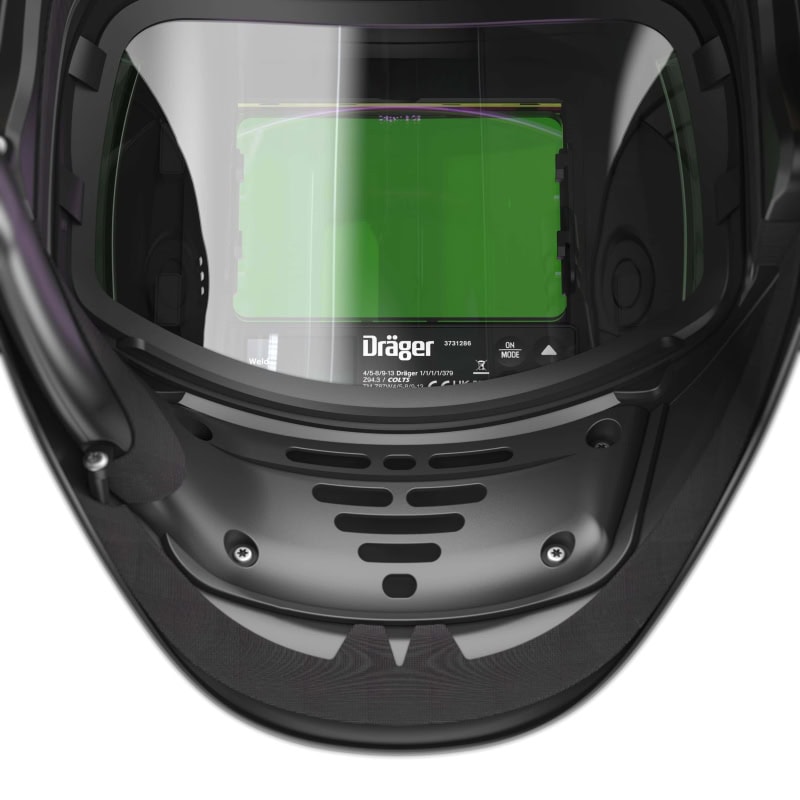 Preview: Dräger® X-plore® 8500 Schweißer Set Premium 3722131, TH3, 4A/3B, Seitenfenster, Hochklapp Funktion, Kopfband + Textilkopfschutz