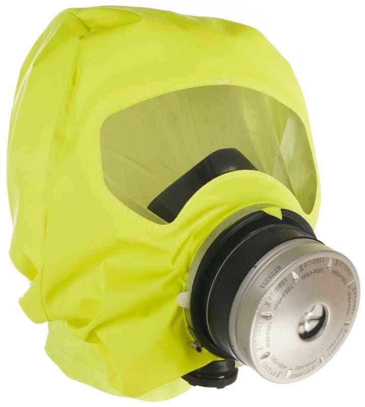 Preview: Dräger® PARAT® 4730 Industrie Fluchthaube R59431, ABEK15 P3 Kombi Filter für mind. 15 Min. Schutz, Hard Case, Universalgröße, Fluchthaube zum Schutz gegen toxische Industriegase, Dämpfe und Partikel