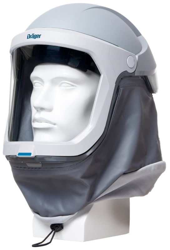 Preview: Dräger® X-plore® 8000 Visierhelm 3710780, TH3, Klar, Feuerfeste Abdichtung | Zytec® FR, L2 Z | Halsabschluss, Polycarbonat Visier, Dräger® X-plore® 8000 Visierhelm mit feuerfester Halsabdichtung