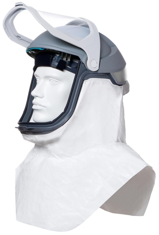 Preview: Dräger® X-plore® 8000 Visierhelm 3710795, TH3, Klar, Chemikalienbeständige Abdichtung | Tychem® 4000, L3 T4 | Schulterabschluss, Polycarbonat Visier, Dräger® X-plore® 8000 Visierhelm mit chemikalienbeständiger Schulterabdichtung