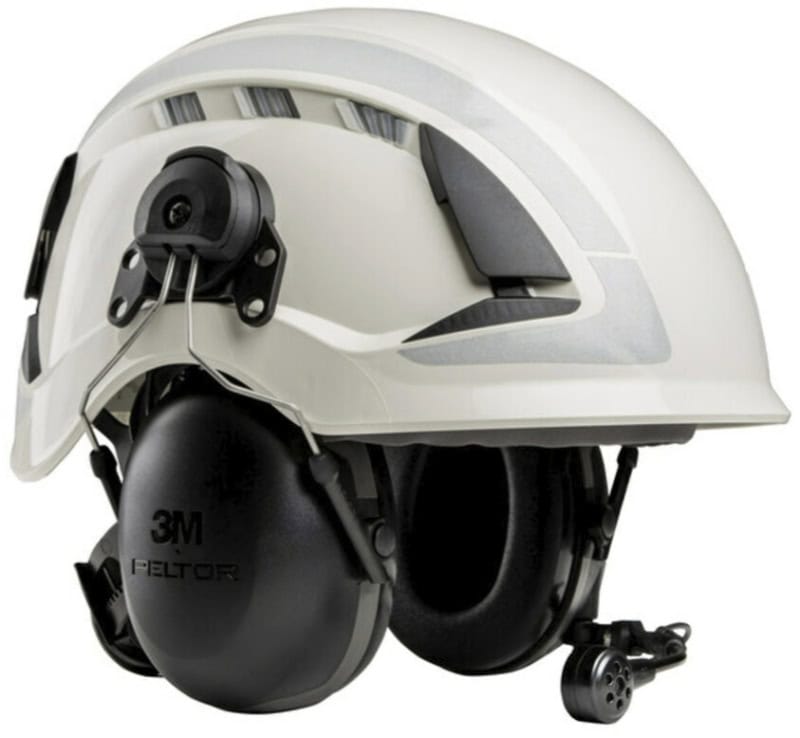 Preview: 3M™ PELTOR™ CH-3 Helmkapselgehörschutz Headset MT74H52P3E-110SV, Für den dauerhaften Einsatz mit externen Funkgerät, SNR = 30 dB, Schwarz, FLX2 Anschluss, P3 Standard Adapter, Helmbefestigung