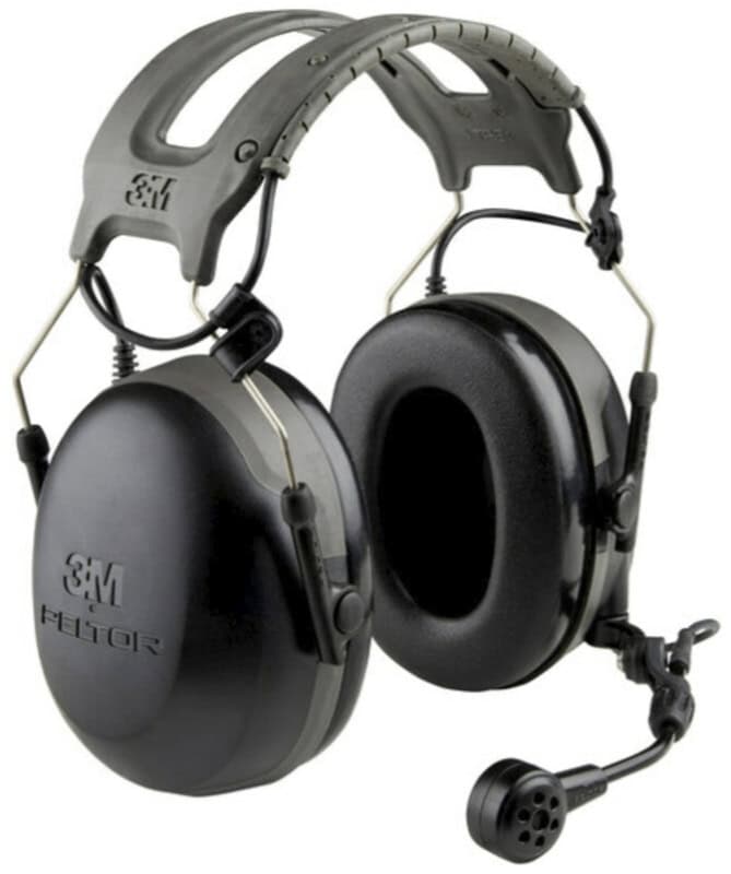 Preview: 3M™ PELTOR™ CH-3 Kapselgehörschutz Headset MT74H52A-110SV, Für den dauerhaften Einsatz mit externen Funkgerät, SNR = 31 dB, Schwarz, FLX2 Anschluss, Kopfbügel