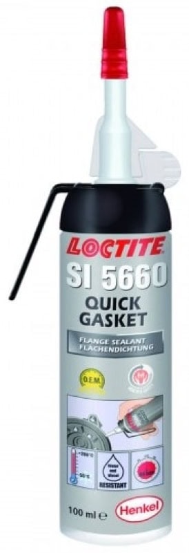 Preview: Henkel™ Loctite® SI 5660 Oxim Silikon Kleb- und Dichtstoff, 100 ml Sprühdose, Grau, 1K , 2326228, Hervorragende Wasser- Glykolbeständigkeit