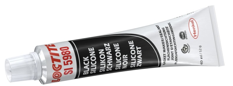 Preview: Henkel™ Loctite® SI 5980 Alkoxy Silikon Kleb- und Dichtstoff, 40 ml, Schwarz, Fließend, 1K, 1718284, Hohe Temperaturbeständigkeit