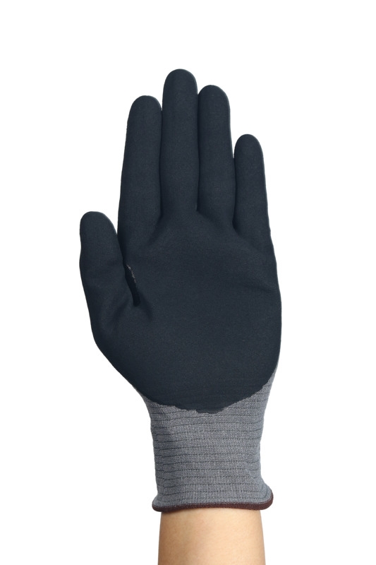 Preview: Ansell Hyflex™ 11-581 Schnittschutzhandschuh 11581060, Für scharfkantige Metallteile, Größe 6, Schwarz/ Grau, 225-278 mm lang, Mit FORTIX™ Technologie und 20% leichter