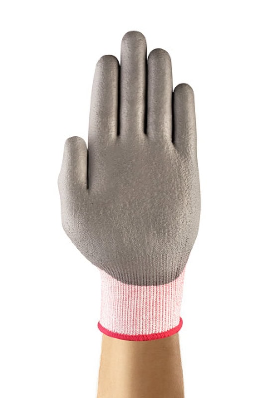 Preview: Ansell Hyflex™ 11-644 Schnittschutzhandschuh 11644090, Für präzise Metallbearbeitung, Größe 9, Grau/Weiss, 207-277 mm lang, Mit  INTERCEPT™ und mehr Flexibilität und Bewegungsfreiheit
