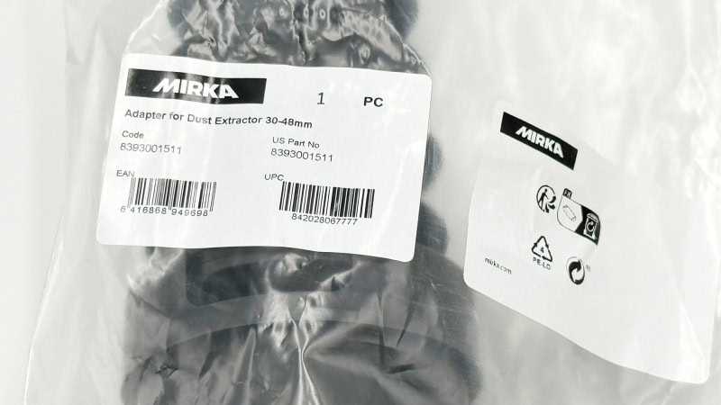 Preview: Mirka® Universal Schlauchadapter 8393001511, Ø 28 - 47 mm, Schwarz, Zum Anschluss von Fremdsaugern an alle Mirka® Schleifmaschinen