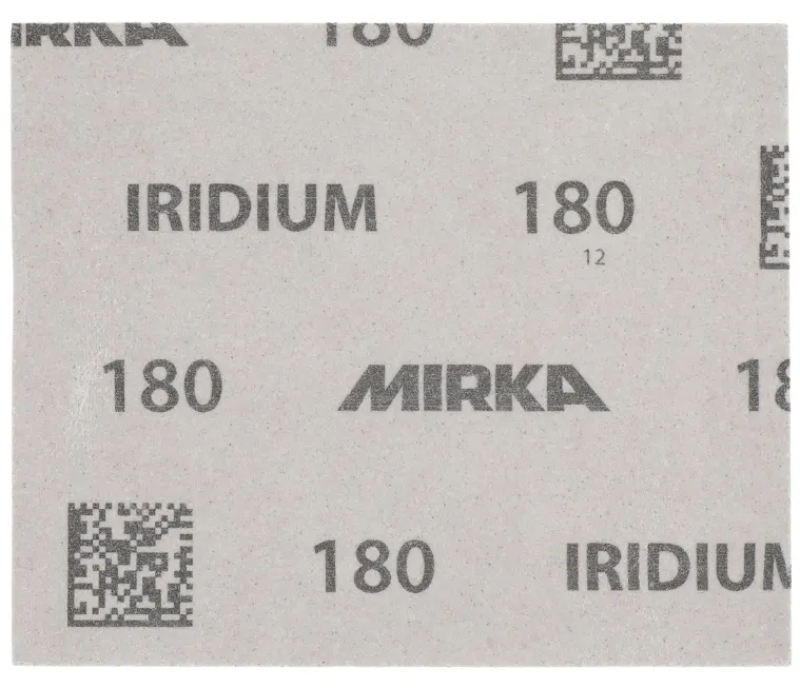 Preview: Mirka® Iridium® HS Soft Handpads 2471401080H0, Ø 115 mm x 140 mm, P80, Ohne Haftung, Mit Keramik- und Aluminiumkorn