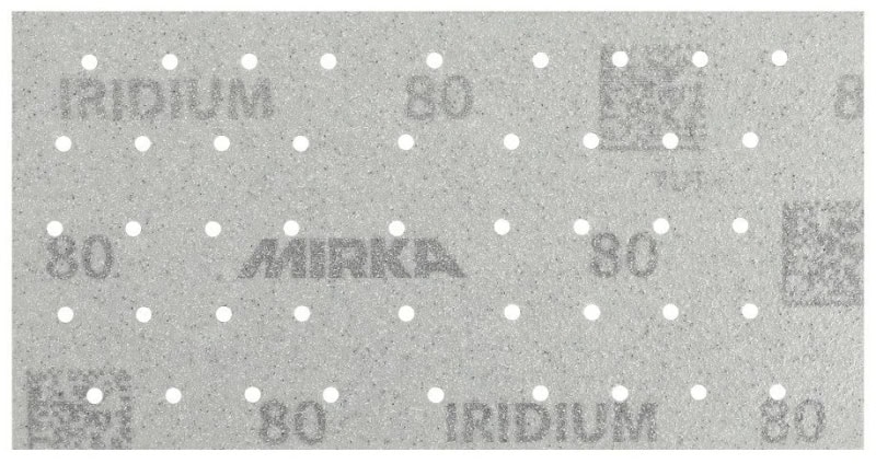 Preview: Mirka® Iridium® 246B109941, 81 mm x 133 mm, P400, Multilochung, Kletthaftend, Schleifstreifen mit Keramik- und Aluminiumkorn