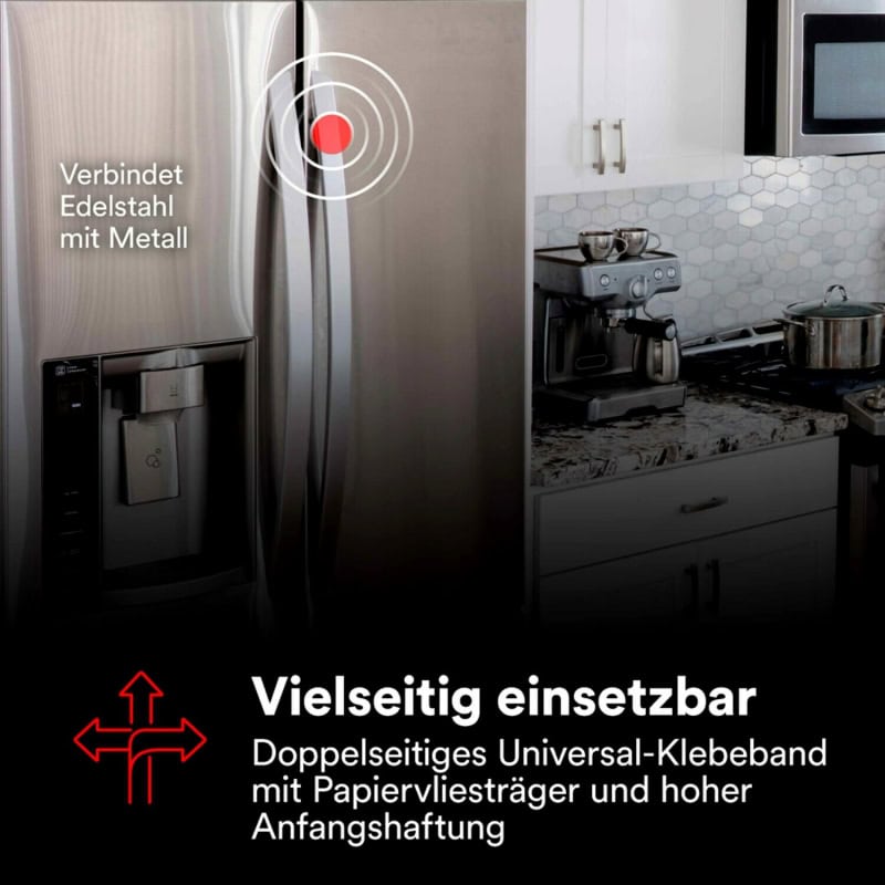 Preview: 3M™ Doppelseitiges Vliesklebeband 56215, 12 mm x 50 m, 0,15 mm, Transparent, Lösemittelfrei, Für Verklebungen mit hoher Oberflächenenergie