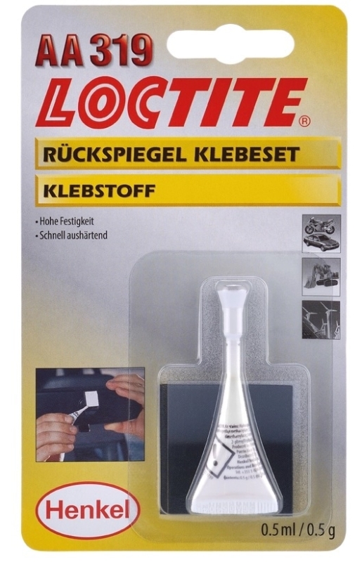 Preview: Henkel™ Loctite® AA 319 Acrylat Klebstoff, 0,5 ml, Bernsteinfarben, Mittel, 1K, 195908, Für Glas und Metalle