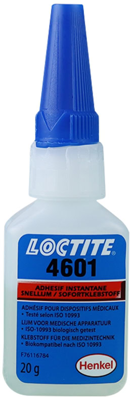Preview: Henkel™ Loctite® 4601 Sofortklebstoff, 20 g, Transparent, 231818, Nach ISO 10993 getestet, geringer Geruch und geringes ausblühen