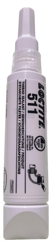 Preview: Henkel™ Loctite® 511 Gewindedichtung, 50 ml, Weiß, 230645, Zum Sichern und Dichten aller Metallverschraubungen bis M80/R3"