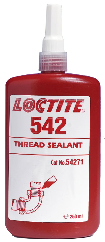 Preview: Henkel™ Loctite® 542 Gewindedichtung, 250 ml, Braun, 234405, Schnell aushärtend