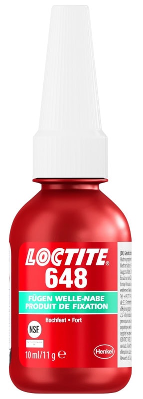 Preview: Henkel™ Loctite® 648 Fügeklebstoff, 10 ml, Grün, Hochfest