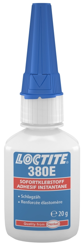 Preview: Henkel™ Loctite® 380E Sofortklebstoff, 20 g, Schwarz, 1923179, Für Metall, Plastik und Gummi