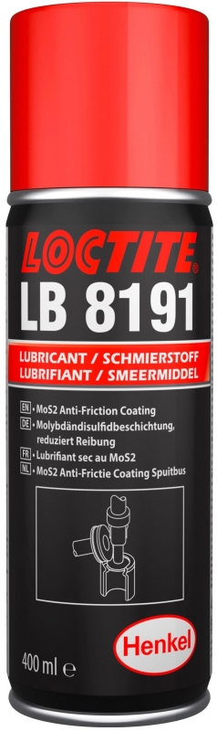 Preview: Henkel™ Loctite® LB 8191 Trockenschmierstoff, 400 ml, Schwarz, 142532, Mit Korrosionsschutz