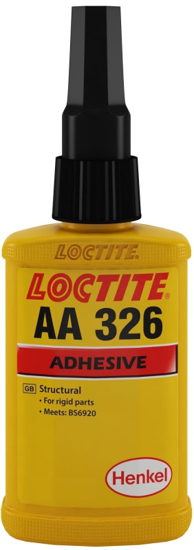 Preview: Henkel™ Loctite® Acrylat Klebstoff AA 326, 250 ml, Gelb, Fest, 1K, 88481, Für Magnetklebungen
