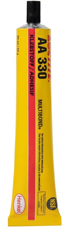 Preview: Henkel™ Loctite® Acrylat Klebstoff AA 330, 50 ml, gelb, Fest, 1K, 142572, Universell einsetzbar