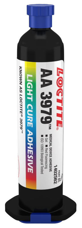 Preview: Henkel™ Loctite® AA 3979 UV Klebstoff, 25 ml, Hell Gelb, 2924842, Für Klebeanwendungen in der Medizintechnik