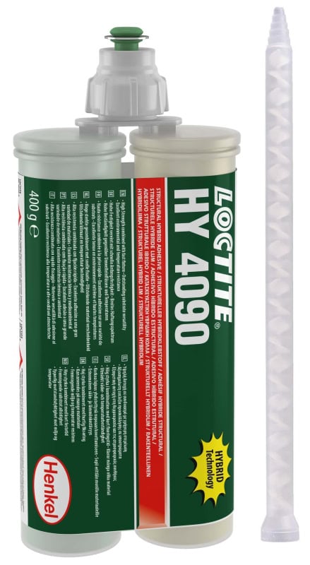 Preview: Henkel™ Loctite® HY 4080 Hybridklebstoff auf Cyanacrylatbasis, 400 g, Grau, Fest, 2K, 1:1, Hohe Schlagfestigkeit