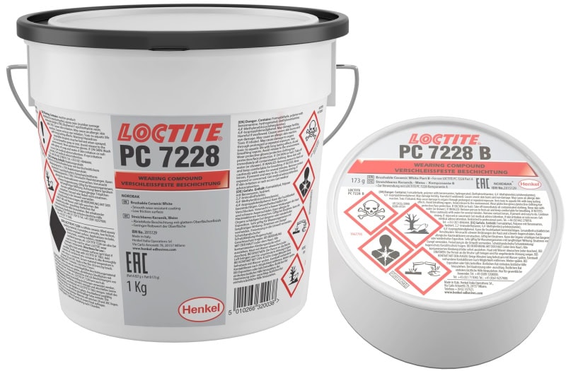 Preview: Henkel™ Loctite® PC 7228 Epoxidbeschichtung, 1 Kg , Weiß, 2.8 : 1, 2K, 2015129, Wiederherstellung und dauerhafter Schutz