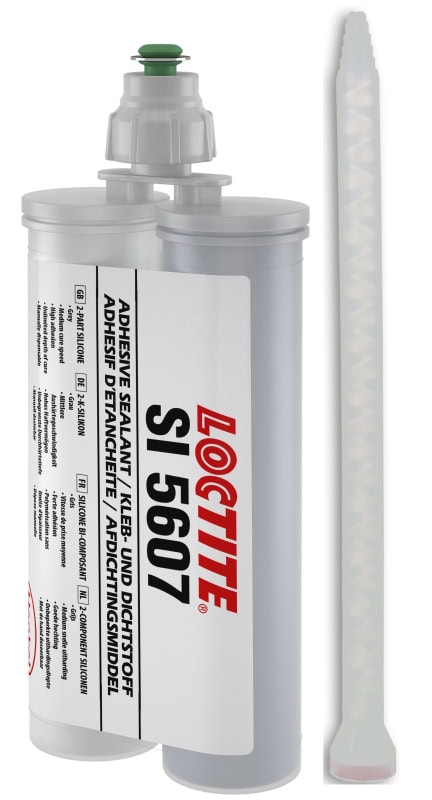 Preview: Henkel™ Loctite® SI 5607 Alkoxy Silikon Kleb- und Dichtstoff, 400 ml, Rot, Fließend, 2K, 2056425, Mittlere Aushärtegeschwindigkeit