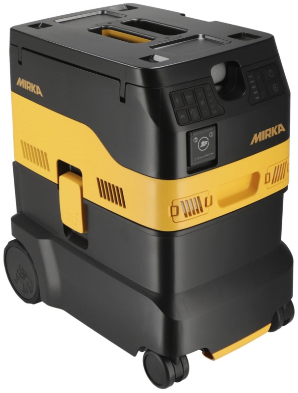 Preview: Mirka® DEXOS 1230 M AFC Industrie Staubsauger MIX12301221, Mit Schlauch, 30 Liter, Nass & Trocken, 1,63 PS / 1200 Watt, 4.200 L/.Min., Staubklasse M, Anti Statisch (ESD), Automatische Filterreinigung, Auto Start, Für staubfreies Schleifen & Arbeiten