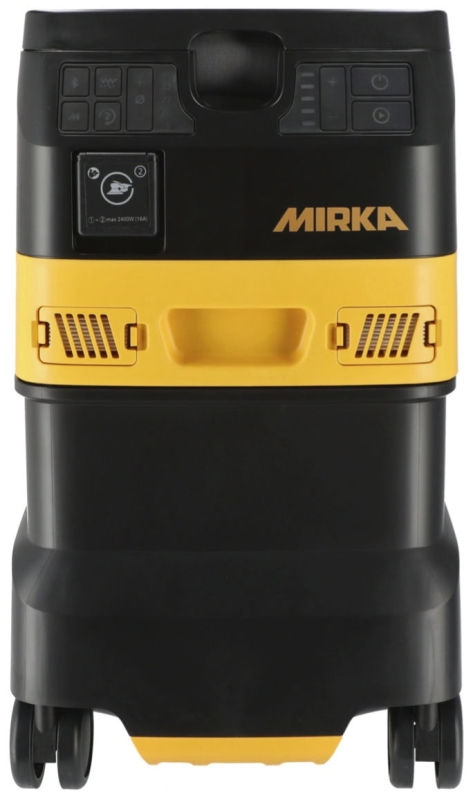 Preview: Mirka® DEXOS 1230 M AFC Industrie Staubsauger MIX12301221, Mit Schlauch, 30 Liter, Nass & Trocken, 1,63 PS / 1200 Watt, 4.200 L/.Min., Staubklasse M, Anti Statisch (ESD), Automatische Filterreinigung, Auto Start, Für staubfreies Schleifen & Arbeiten