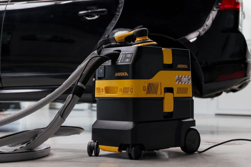 Preview: Mirka® DEXOS 1230 M AFC Industrie Staubsauger MIX12301221, Mit Schlauch, 30 Liter, Nass & Trocken, 1,63 PS / 1200 Watt, 4.200 L/.Min., Staubklasse M, Anti Statisch (ESD), Automatische Filterreinigung, Auto Start, Für staubfreies Schleifen & Arbeiten