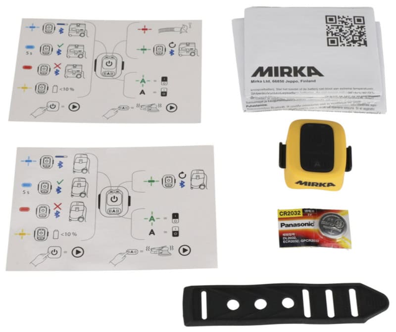 Preview: Mirka® Remote Control Fernbedienung MIX9990011, Bluetooth®, Für Mirka® DEXOS 1217 M AFC & Mirka® 1025 L Industriesauger