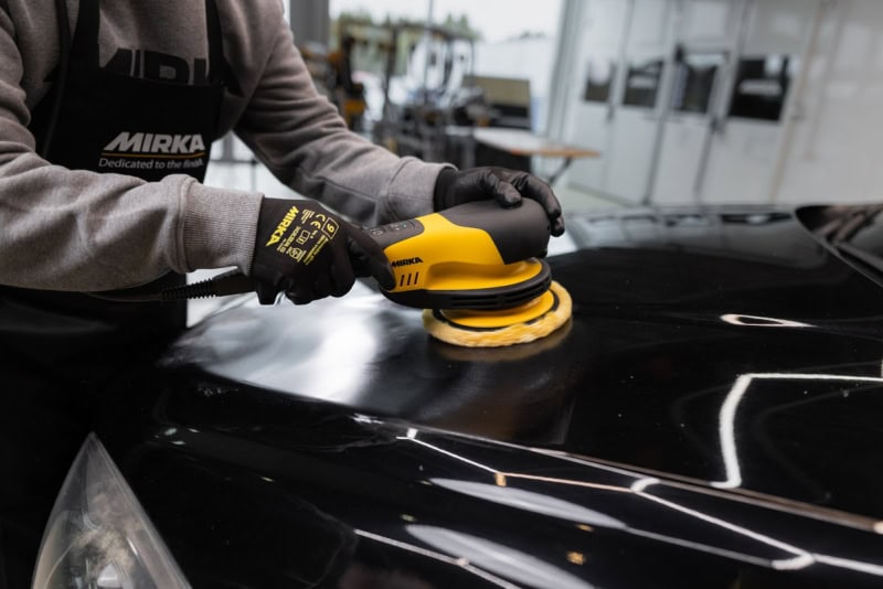 Preview: Mirka® POLAROS RP 600 Rotations Poliermaschine MRP6002100, Ø 150 mm, 0 mm Schleifhub, M4 Gewinde, Ohne Absaugung, 1 PS / 750 Watt, Für professionelle Polierarbeiten