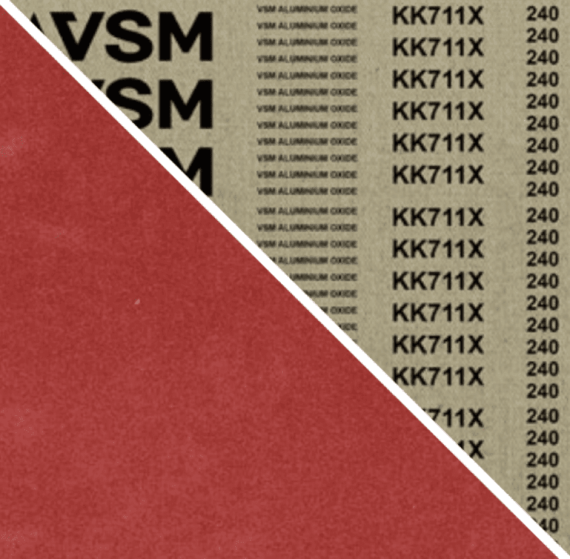 Preview: VSM ALUMINIUMOXID KK711X 731479, 30 mm x 533 mm, A, P120, X-Baumwolle, Ausführung (E07), Rot-braun, Schmalband mit Aluminium, Für Edelstahl und NE-Metalle