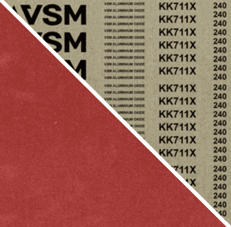 Preview: VSM ALUMINIUMOXID KK711X 734793, 50 mm x 3500 mm, A, P50, X-Polyester, Ausführung (E07), Rot-braun, Schmalband mit Aluminium, Für Edelstahl und NE-Metalle