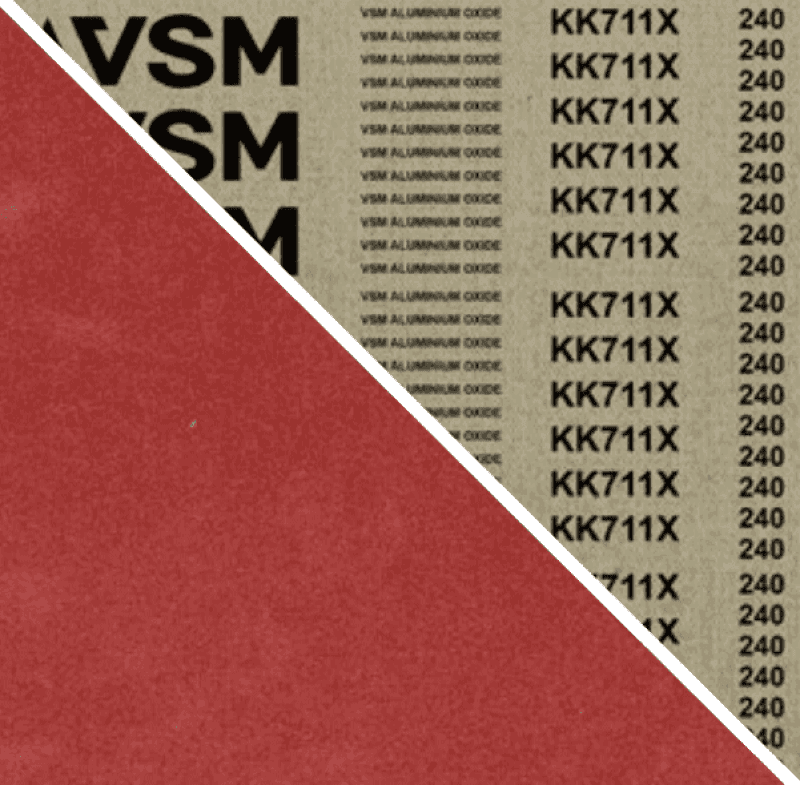 Preview: VSM ALUMINIUMOXID KK711X 702700, 50 mm x 3500 mm, A, P80, X-Polyester, Ausführung (E07), Rot-braun, Schmalband mit Aluminium, Für Edelstahl und NE-Metalle