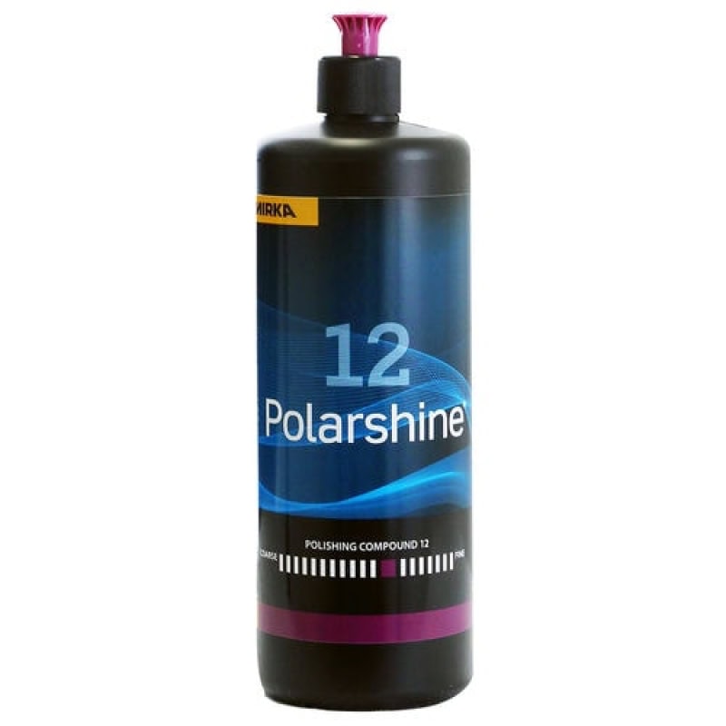 Preview: Mirka® Polarshine 12 7991210111, 1 Liter, Mittelgrobe One-Step Politur ideal für sehr feine Kratzer oder Unebenheiten