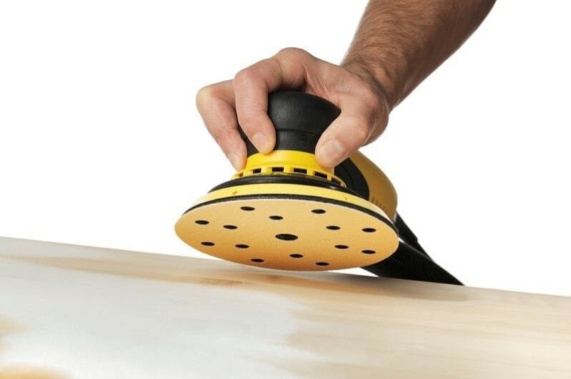 Preview: Mirka® Gold 2362609918, 150 mm, P180, 9-fach gelocht, Kletthaftend, Schleifscheibe mit Aluminiumkorn