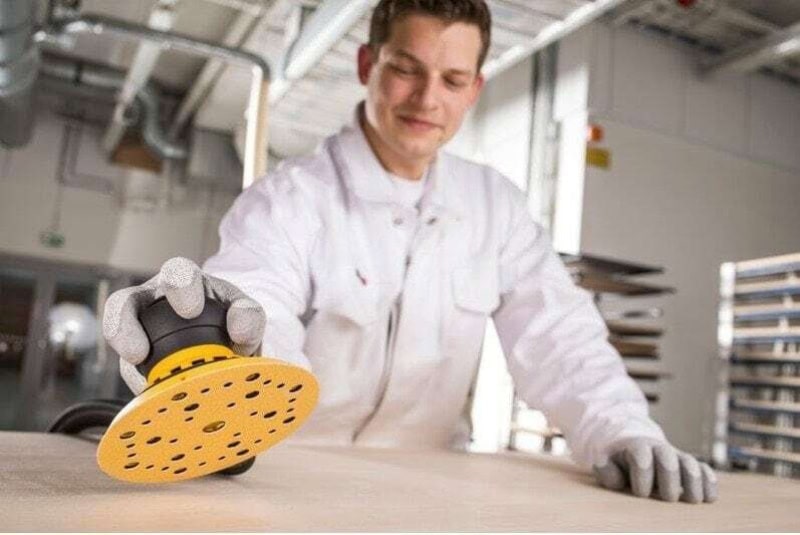 Preview: Mirka® Gold 2364802515, Ø 225 mm, P150, 27-fach Gelocht, Kletthaftend, Schleifscheibe mit Aluminiumkorn