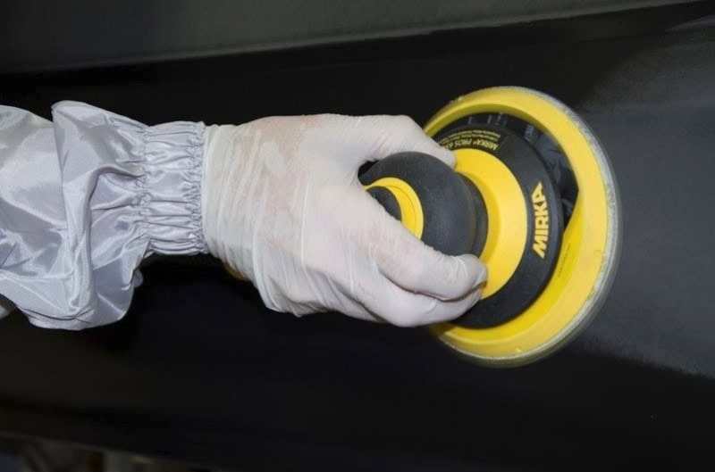 Preview: Mirka® Microstar FM62205094, Ø 150 mm, P1500, Ungelocht, Kletthaftend, Schleifscheibe mit Aluminiumkorn