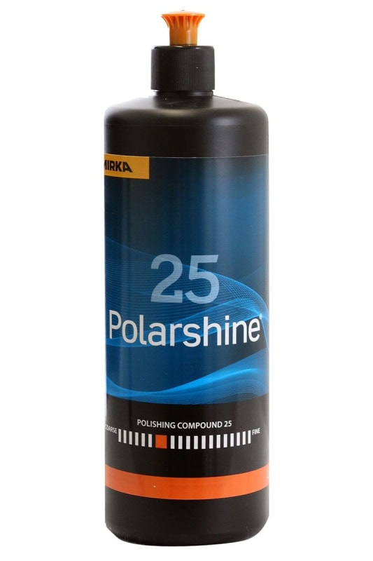 Preview: Mirka® Polarshine 25 7992710111, 1 Liter, Grobe Politur zum Entfernen grober Schleifriefen