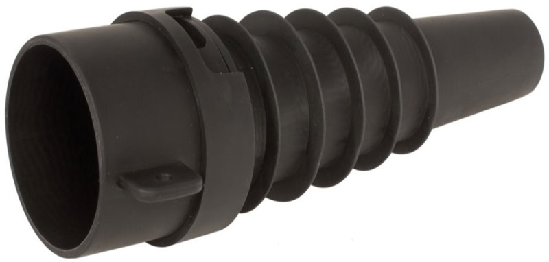 Preview: Mirka® Universal Schlauchadapter 8393001511, Ø 28 - 47 mm, Schwarz, Zum Anschluss von Fremdsaugern an alle Mirka® Schleifmaschinen