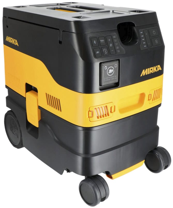 Preview: Mirka® DEXOS 1217 M AFC Industrie Staubsauger MIX12171221, Inkl. Standardschlauch, 17 Liter, Nass & Trocken, 1,63 PS / 1200 Watt, 4.200 L/.Min., Staubklasse M, Anti Statisch (ESD), Automatische Filterreinigung, Auto Start, Für staubfreies Schleifen & Arbe