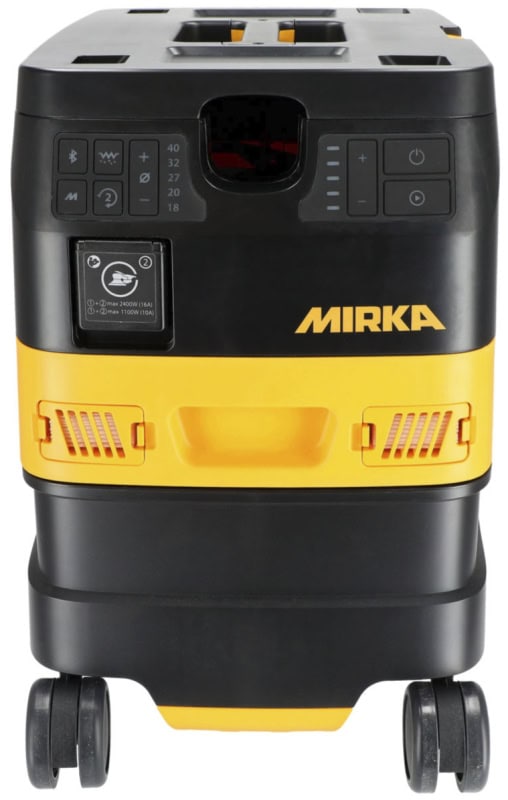 Preview: Mirka® DEXOS 1217 M AFC Industrie Staubsauger MIX12171221, Inkl. Standardschlauch, 17 Liter, Nass & Trocken, 1,63 PS / 1200 Watt, 4.200 L/.Min., Staubklasse M, Anti Statisch (ESD), Automatische Filterreinigung, Auto Start, Für staubfreies Schleifen & Arbe