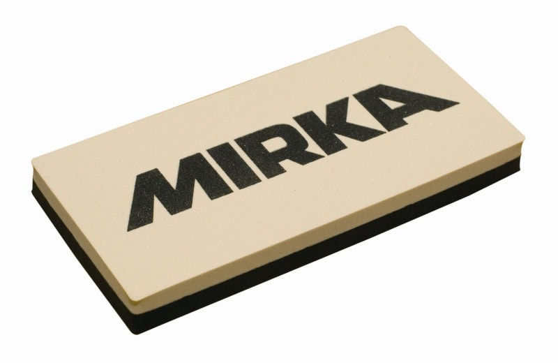 Preview: Mirka® 8392202011, 60 mm x 125 mm, Medium, Ungelocht, Schwarz, Ohne Haftung, Wasserfest, Handblock ohne Absaugung für 1/4 Bögen, Ideal für feine Ausbesserungsarbeiten