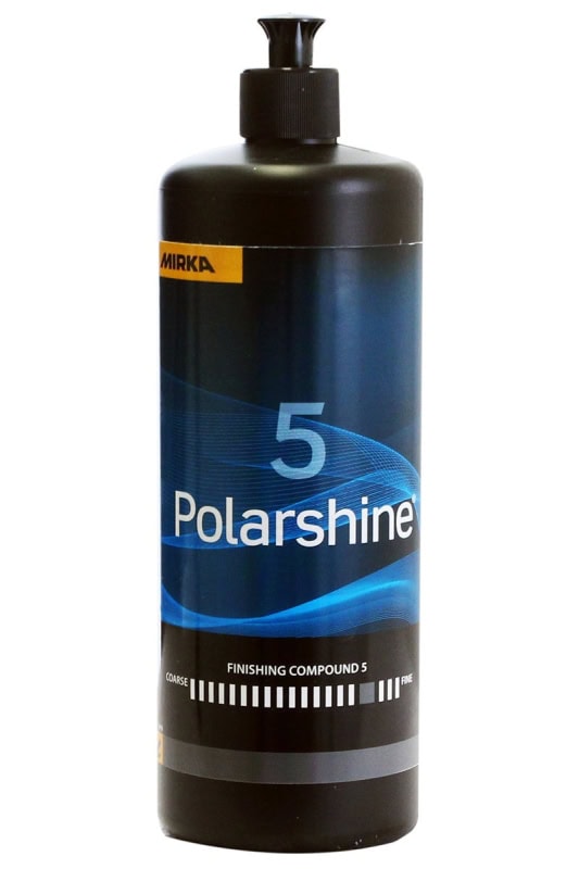 Preview: Mirka® Polarshine 5 7990500111, 1 Liter, Mittelfeine Politur zum Auffrischen von matten Oberflächen