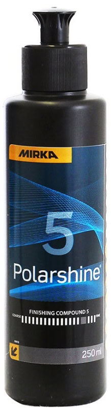 Preview: Mirka® Polarshine 5 7990502511, 250 ml, Mittelfeine Politur zum Auffrischen von matten Oberflächen