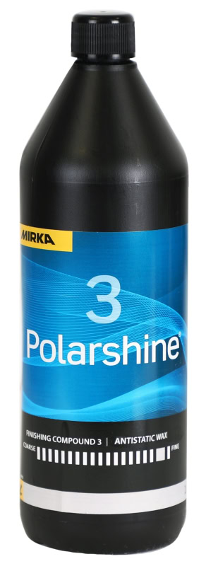 Preview: Mirka® Polarshine 3 Antistatic Wax 7992660311, 1 Liter, Hochleistung Wachsversiegelung zur Versiegelung von hochwertigen Lacken